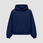 Foley's Embossed Hoodie - Navy