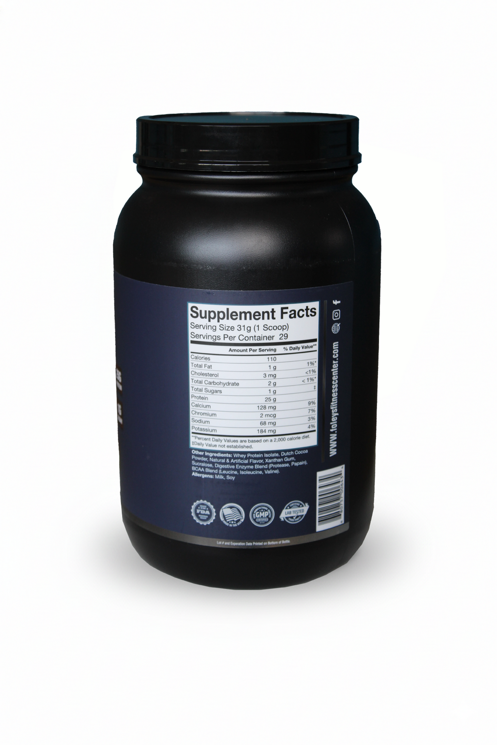 Foleys Isolate Whey Protein - Chocolate (2 lb)