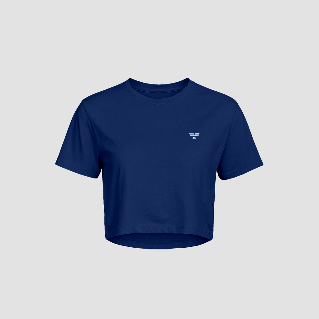 Foley’s Cropped Tee - Navy