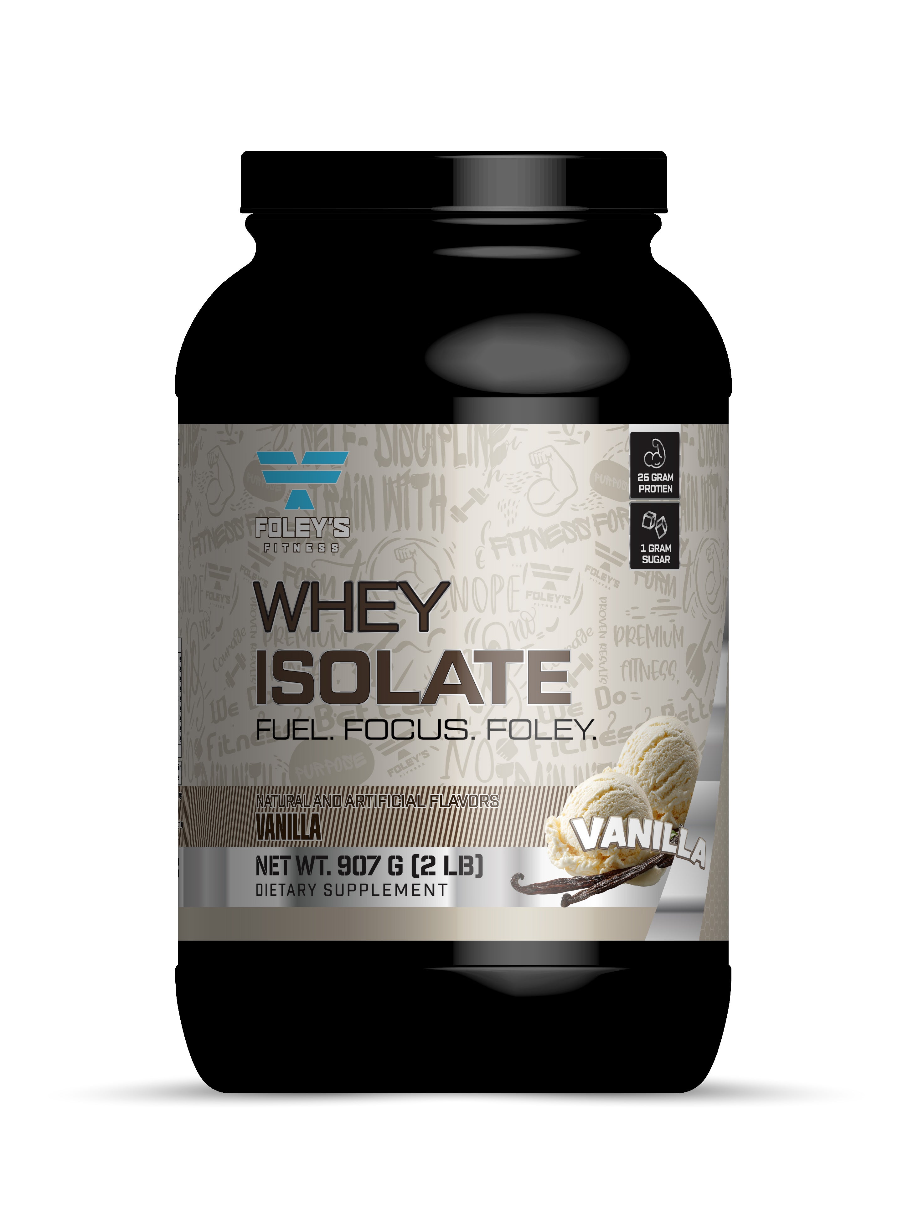 Foley’s Isolate Whey Protein – Vanilla (2 lb)