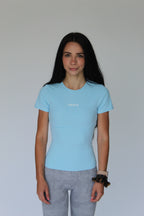 Foley's Women's Compression Tee - Sky Blue