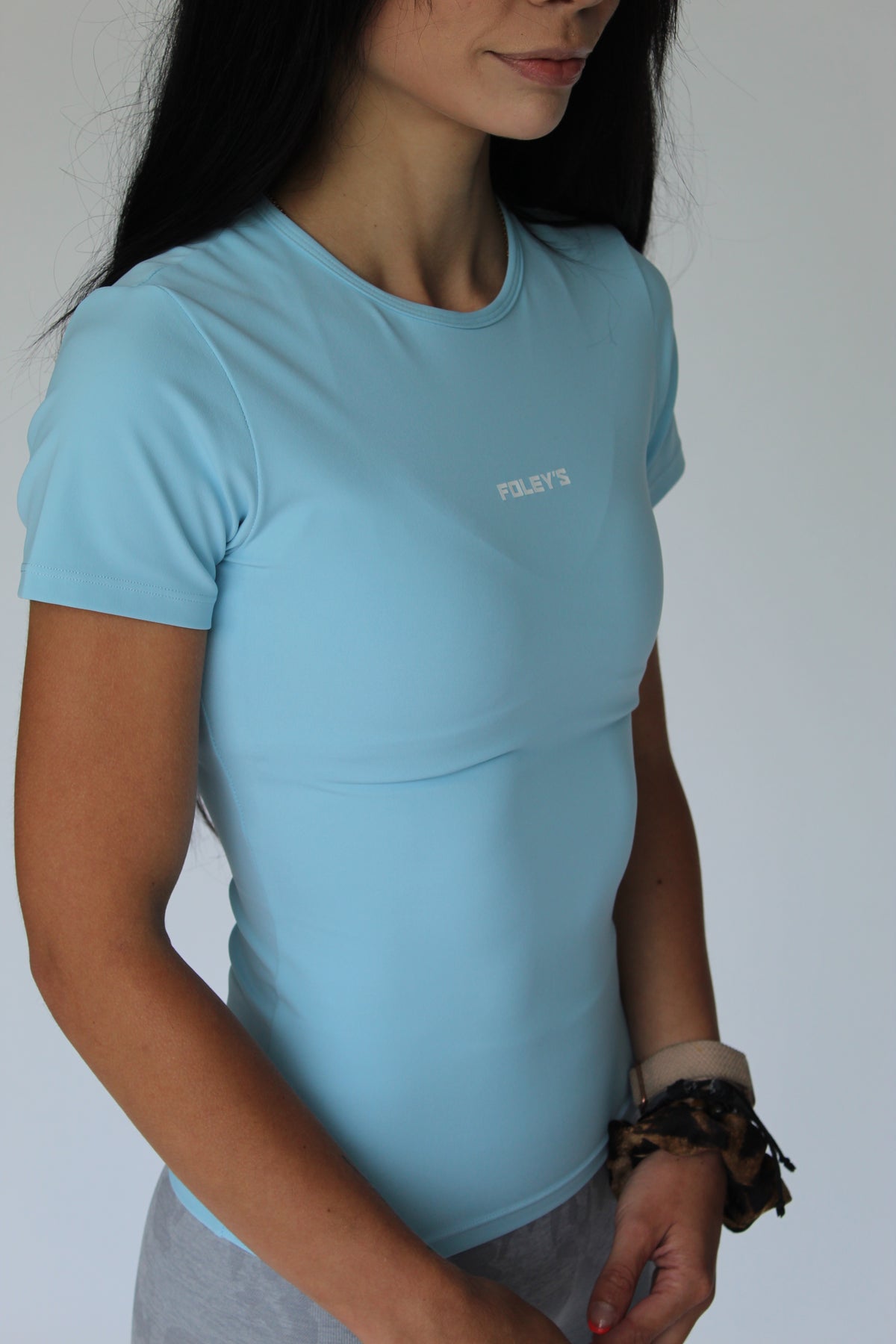 Foley's Women's Compression Tee - Sky Blue