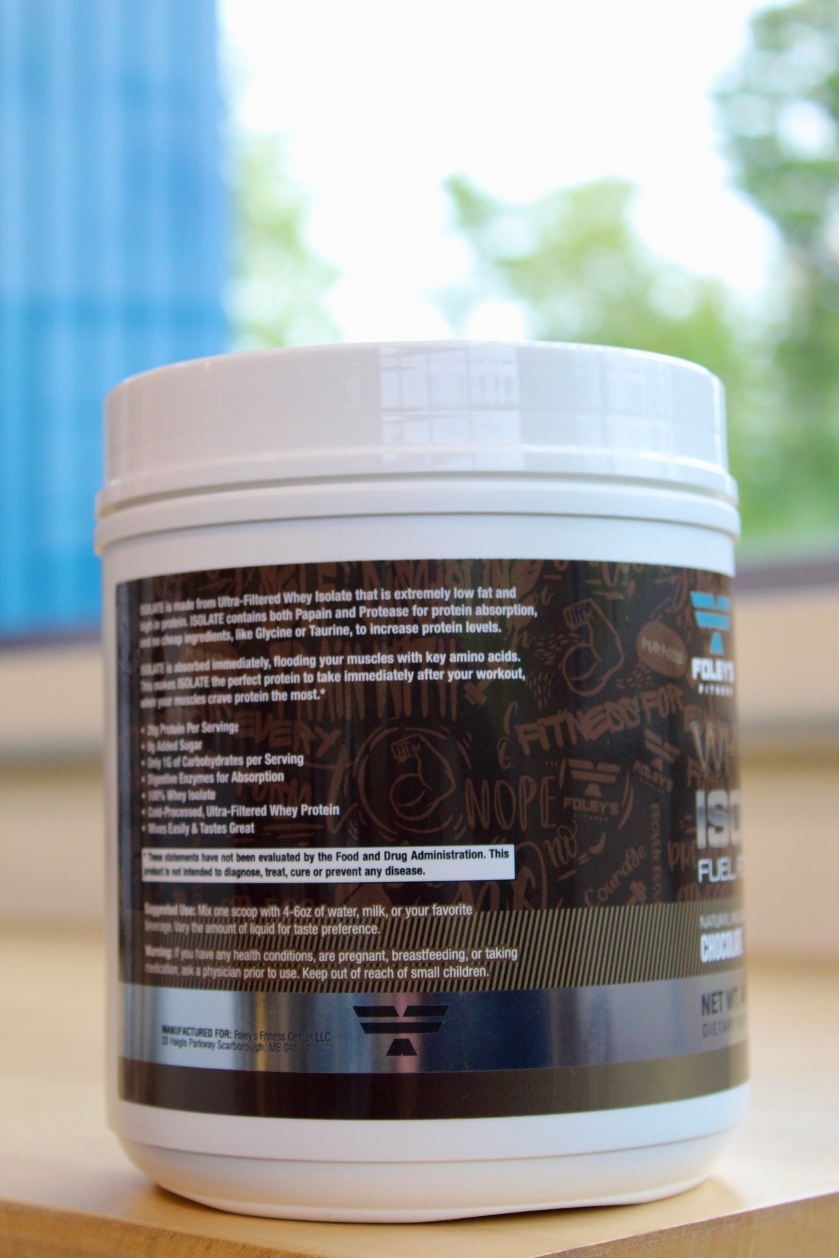Foley’s Whey Isolate Protein – Chocolate (1 lb)