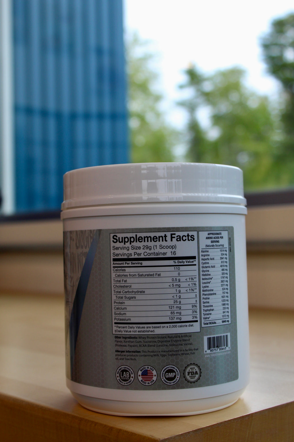 Foley’s Whey Isolate Protein – Vanilla (1 lb)
