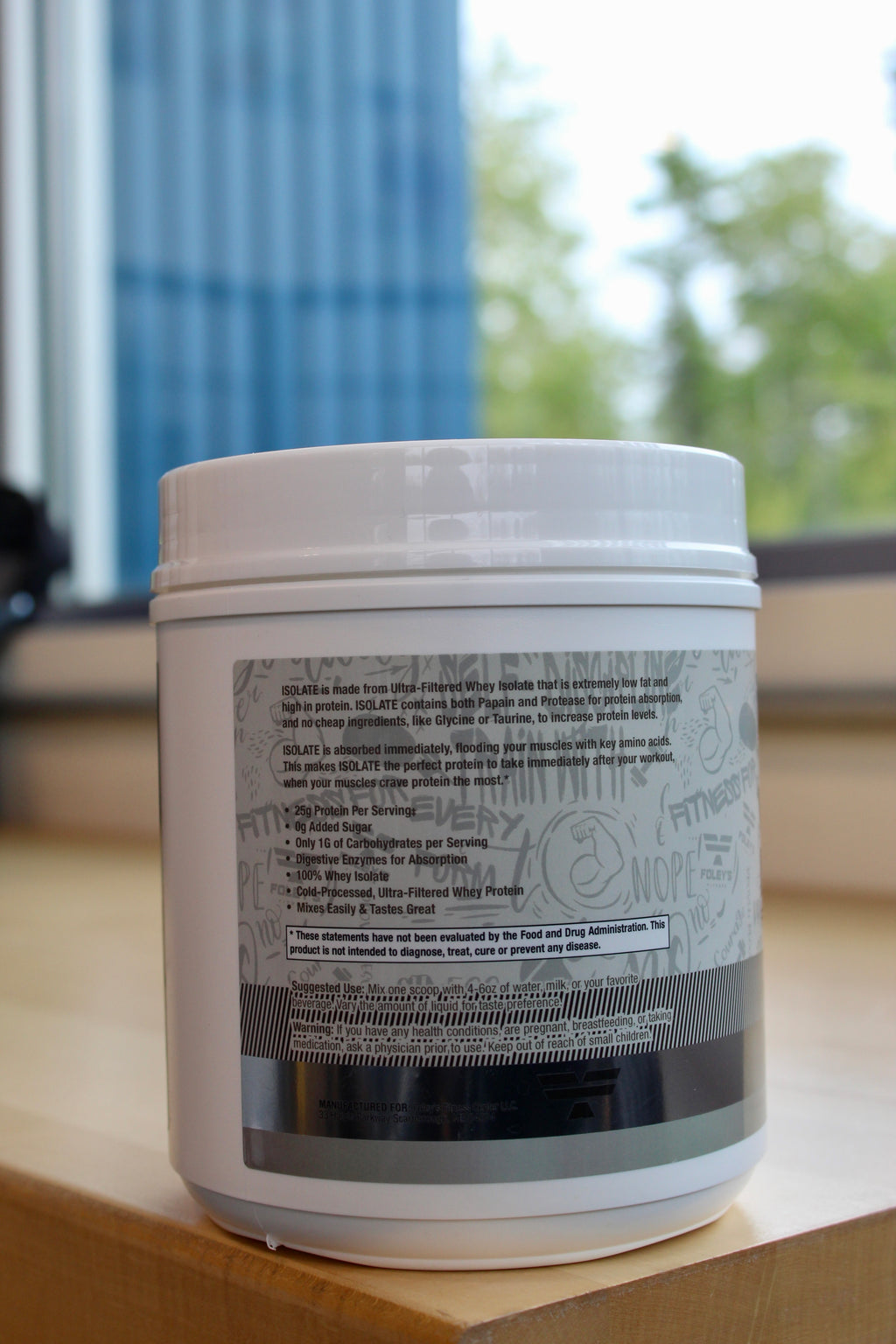 Foley’s Whey Isolate Protein – Vanilla (1 lb)