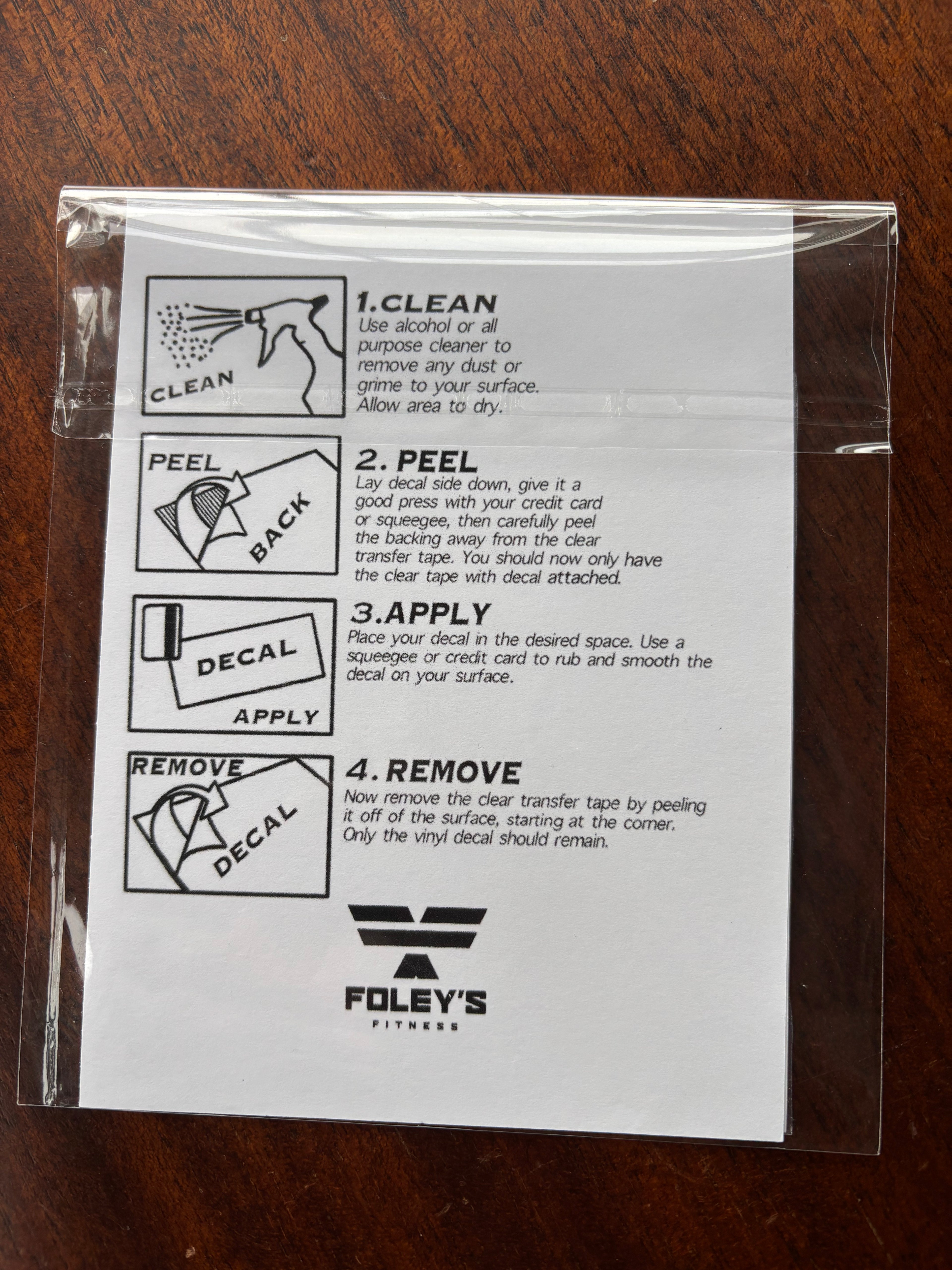 Foley's Decal - White