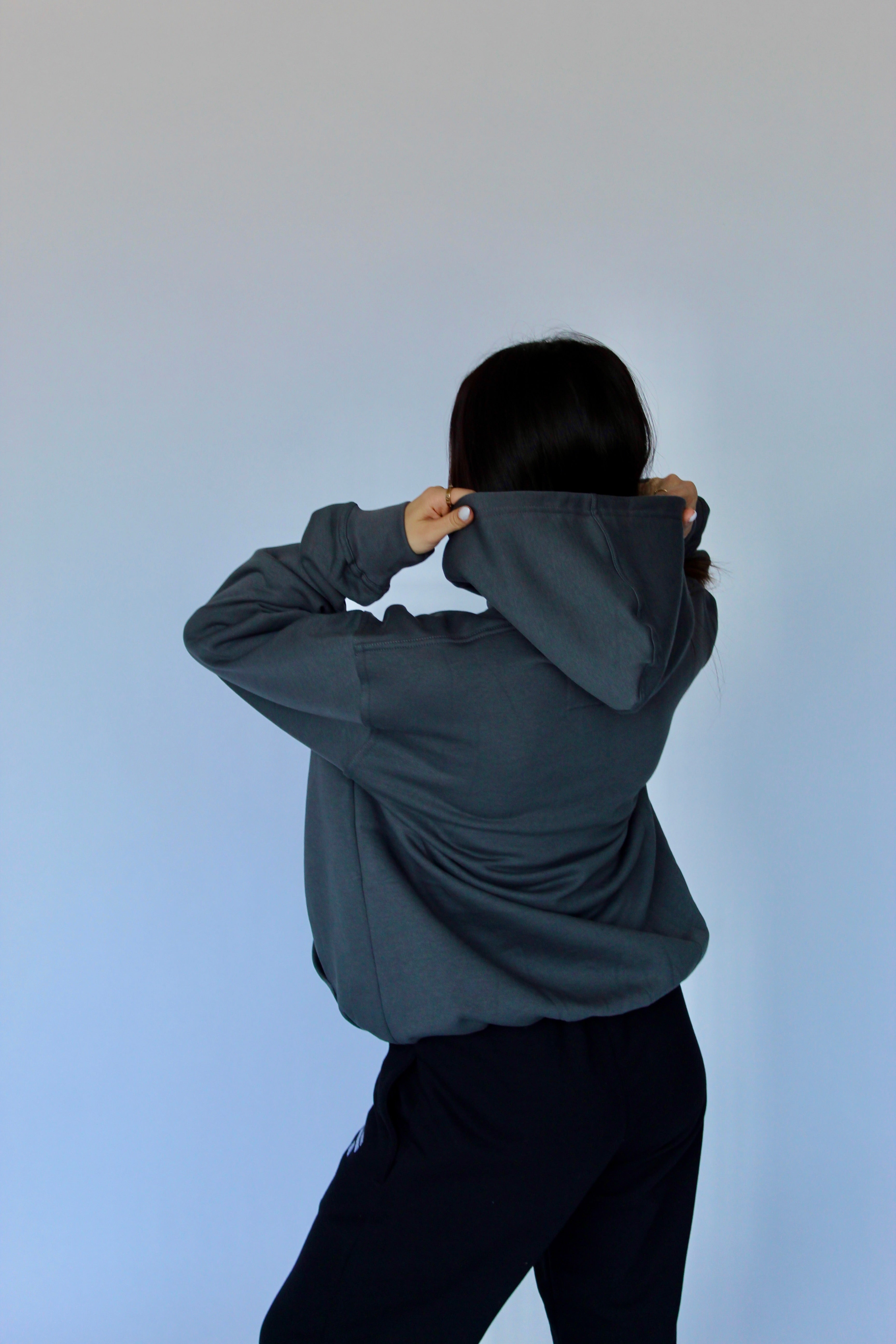 Foley's Embossed Hoodie - Charcoal